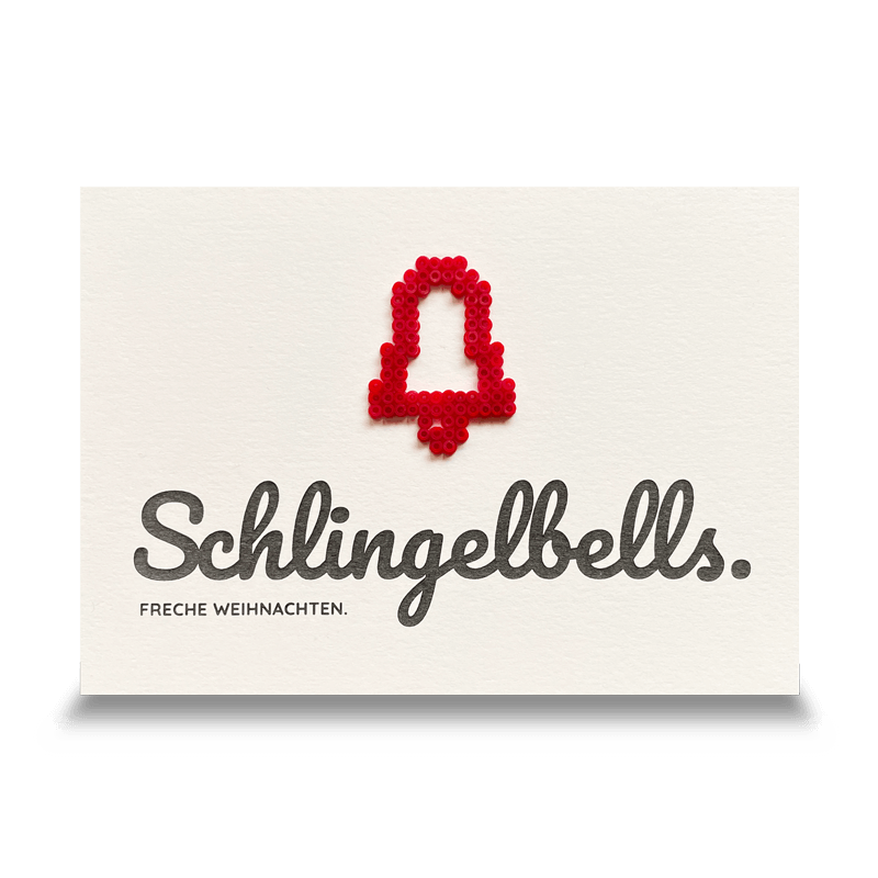 Postkarte Schlingelbells (weiß)