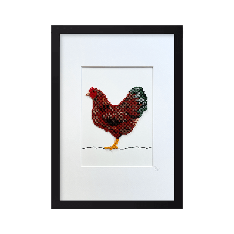Dunkelbraunes Huhn