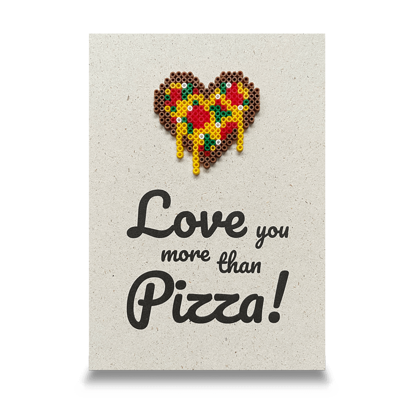 Postkarte Pizza