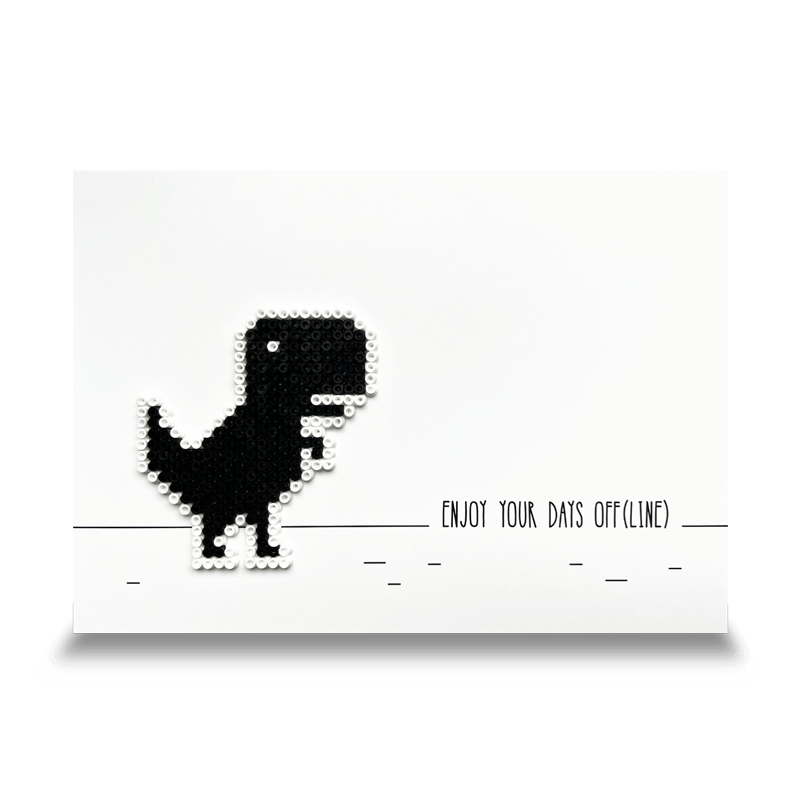 Postkarte Offline-Dino